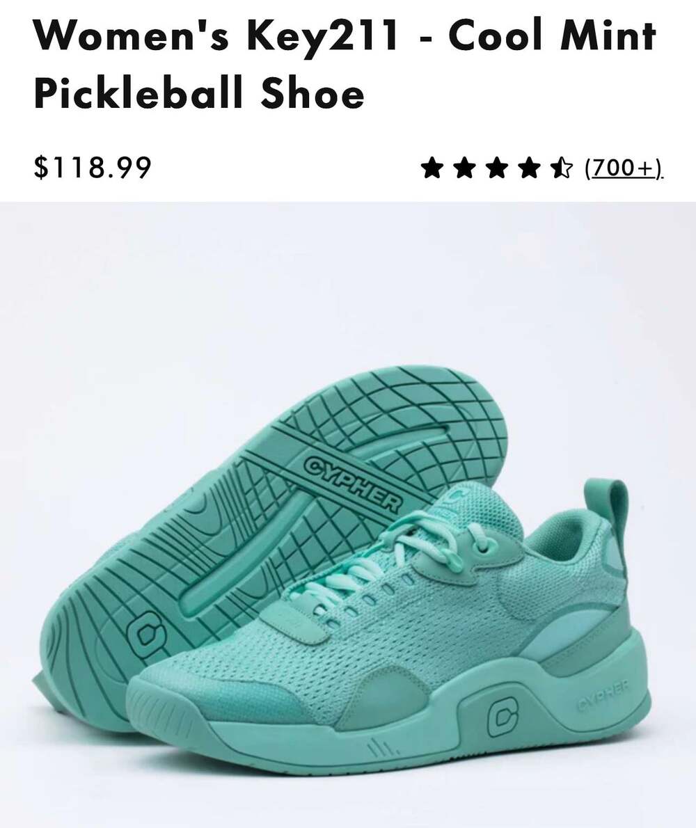 Women's Athletic Shoe in Cool Mint by